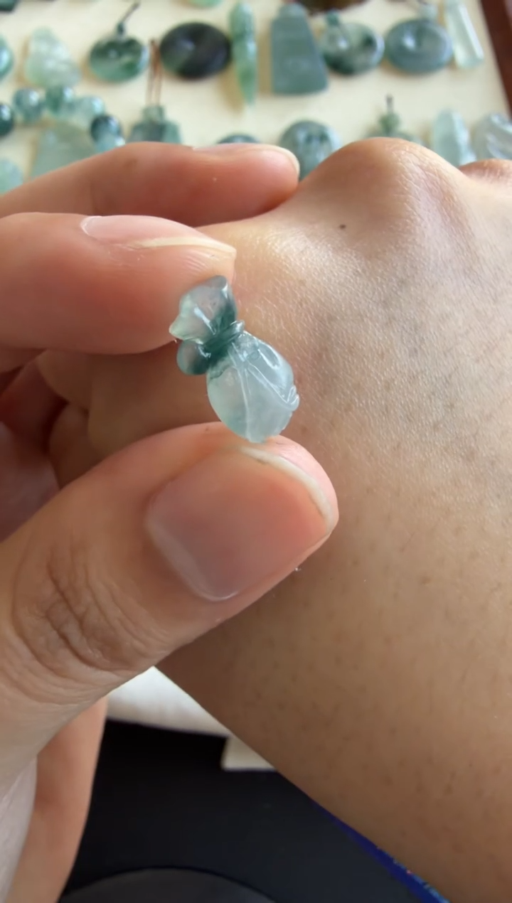 未镶嵌定制翡翠钱袋