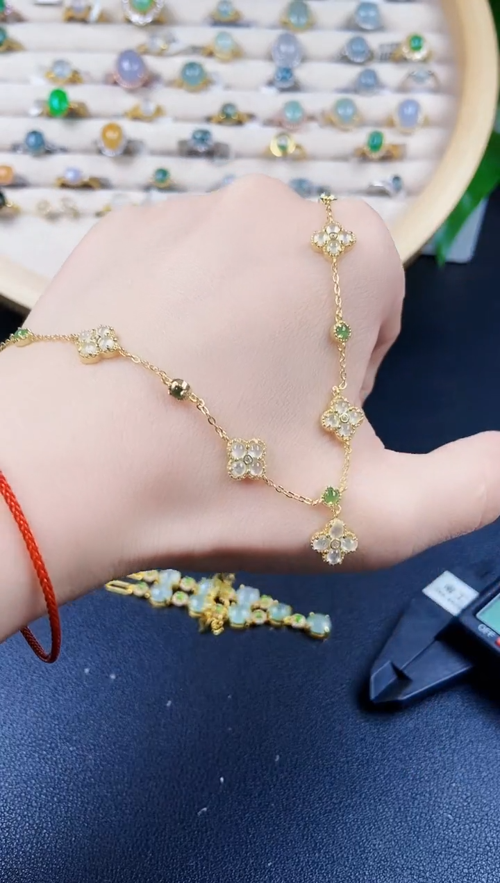 【闪购商品】翡翠颈饰银S925镶嵌123135464