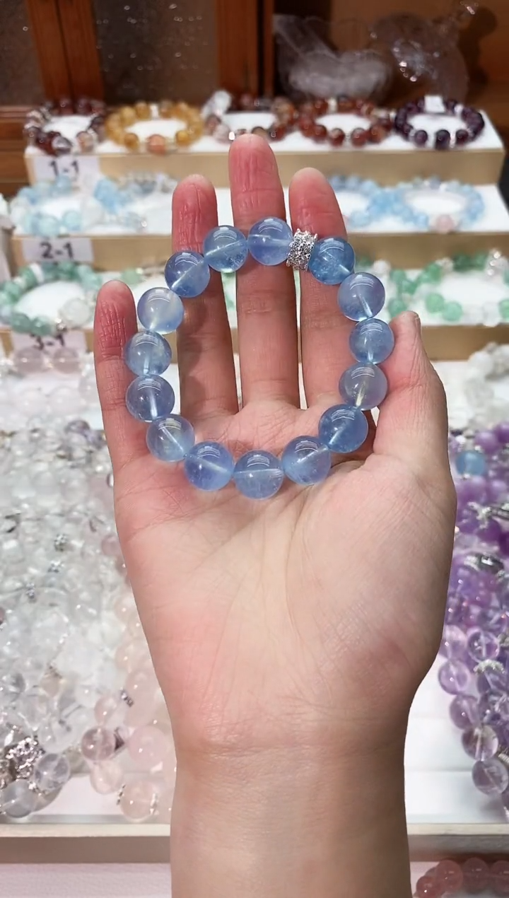 【闪购商品】水晶手串未镶嵌海蓝宝手串