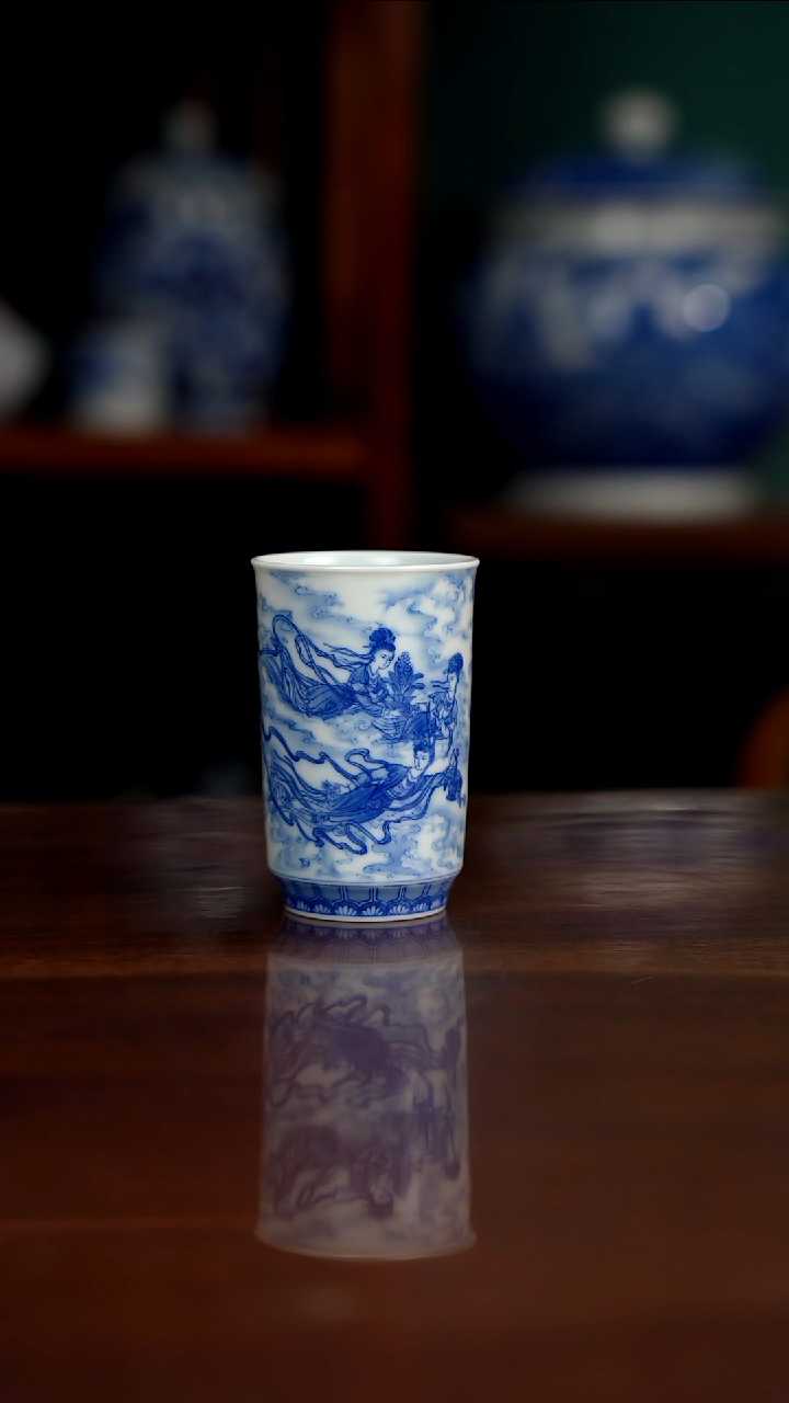 晓竹窑 天女散花图