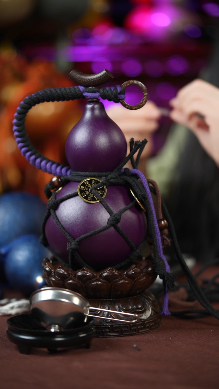 【闪购商品】758号500ml左右的非遗漆器酒葫芦