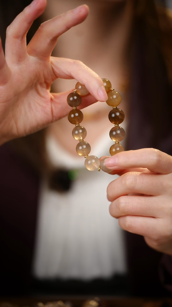 合金手串水晶兔毛