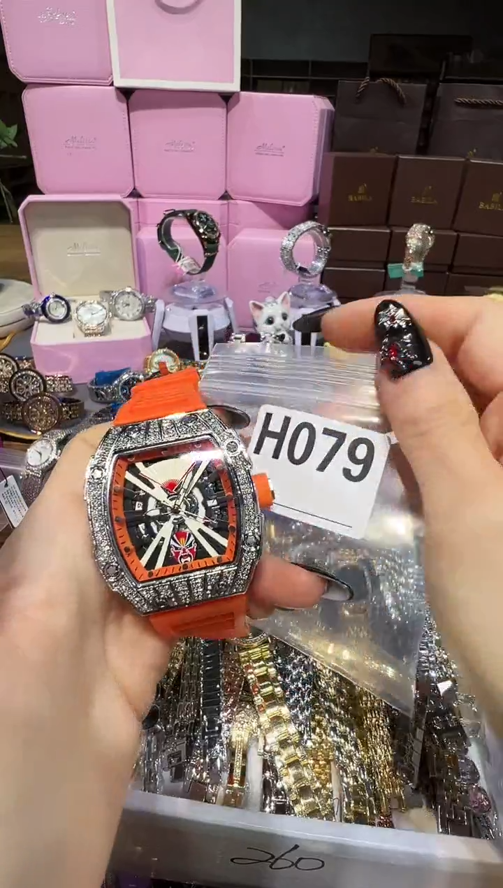 石英机芯不锈钢不锈钢直播定闪专用