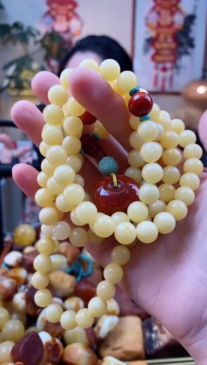 【闪购商品】蜜蜡手串未镶嵌108 珠链