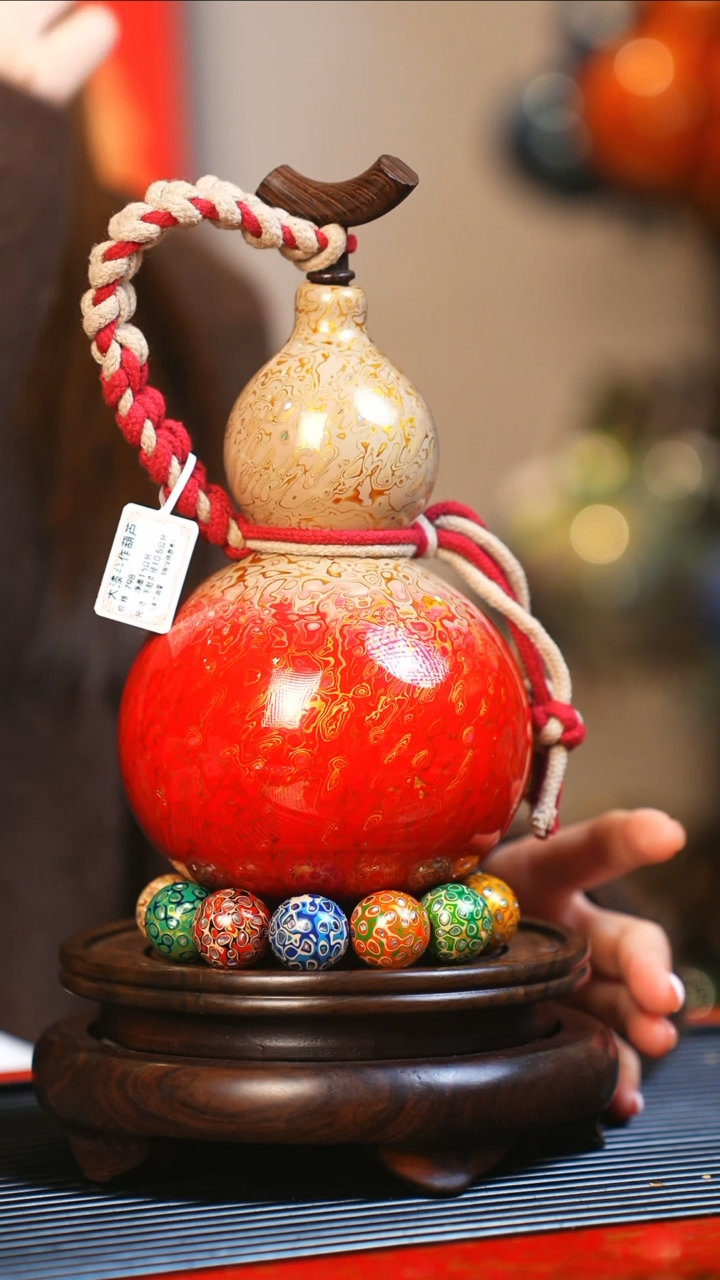 【闪购商品】JW148大师姐臻选非遗大漆酒葫芦