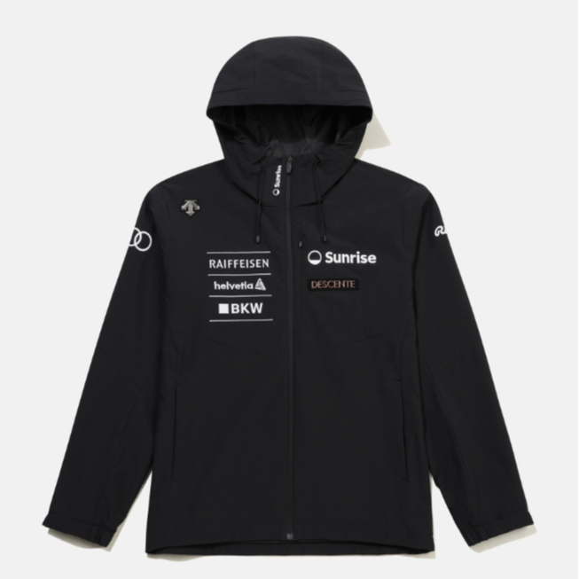 DESCENTE/迪桑特SWISSSKI系列奥迪联名连帽风衣SQ323SJK91