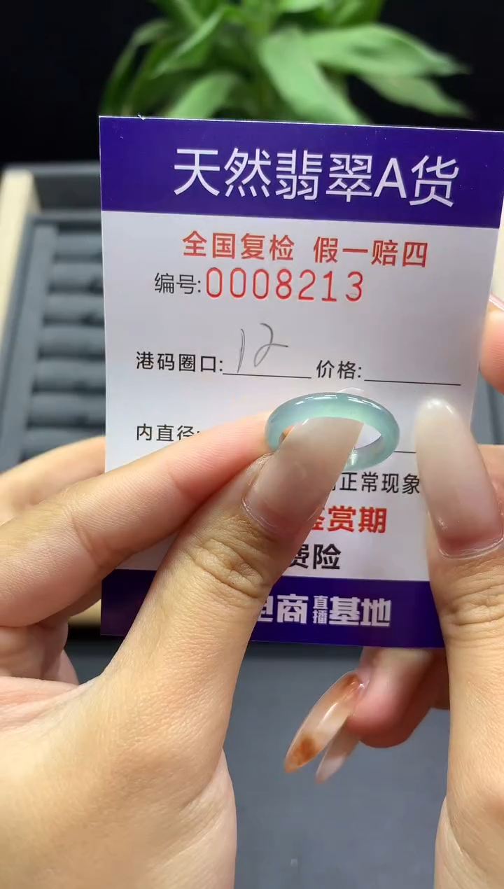 未镶嵌戒指翡翠天然  8213