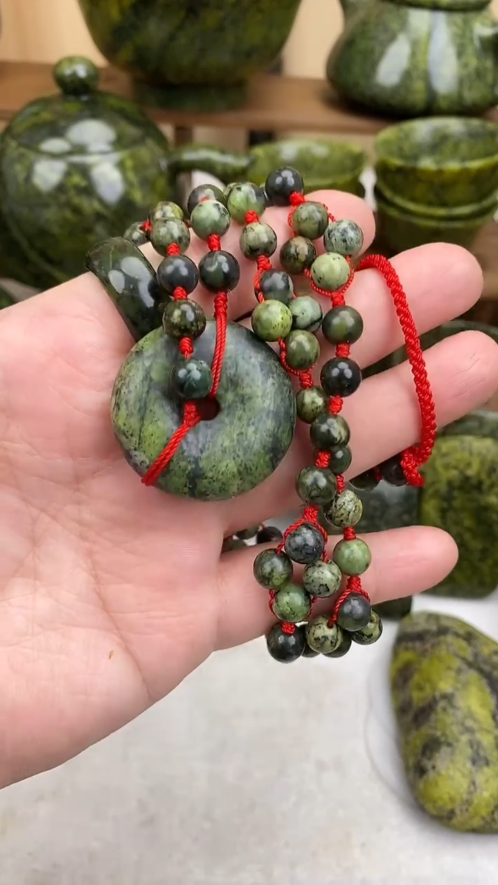 【闪购商品】蛇纹石玉腰链未镶嵌腰链