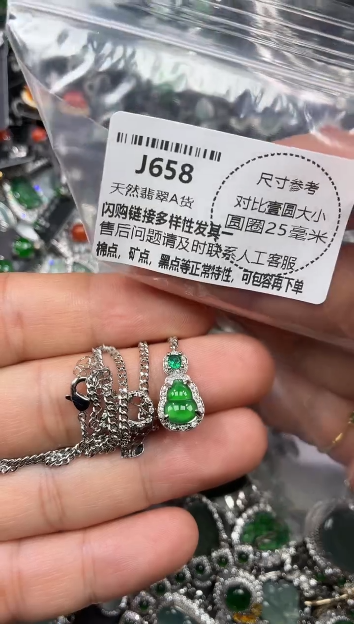 颈饰未镶嵌翡翠J658项链