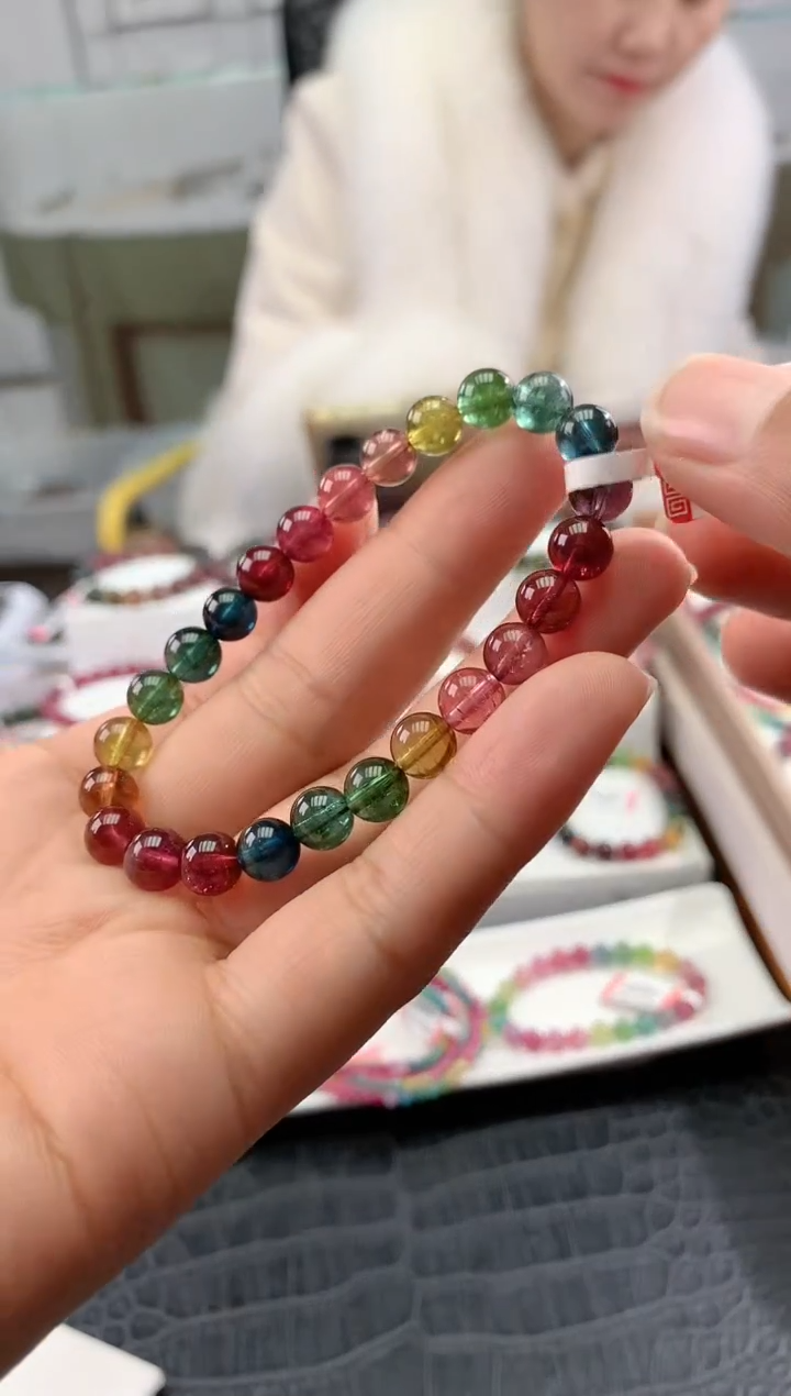 【闪购商品】碧玺手串未镶嵌多样性发一条