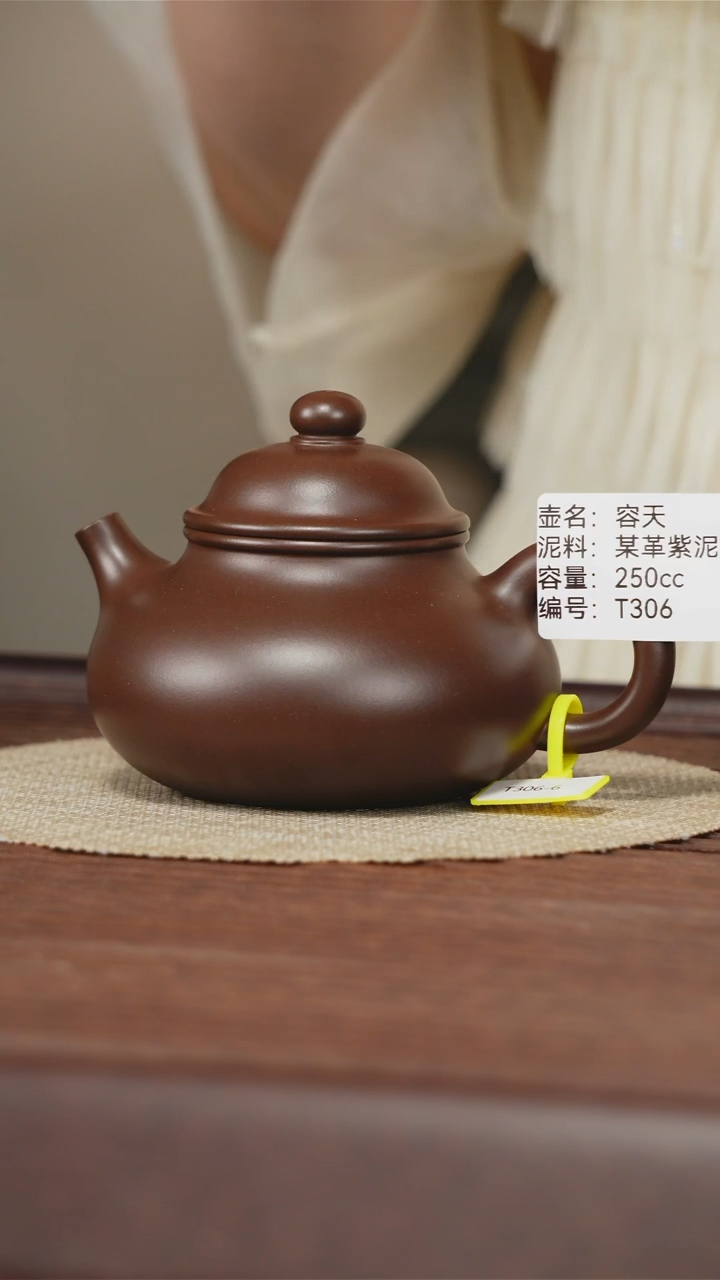 茶壶紫砂T306 紫泥 容天