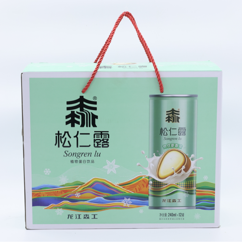 【森标系列】龙江森工松仁露松仁露饮料蛋白饮料240ml*12罐绿色