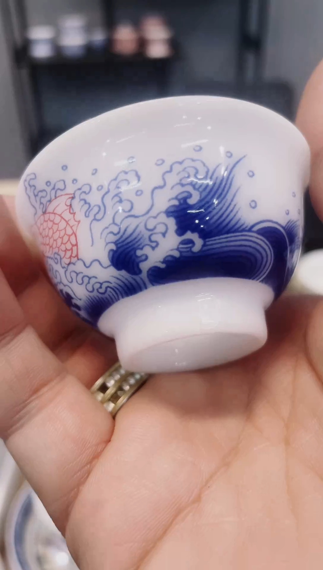 【闪购商品】【席欢李商城】富贵有鱼杯