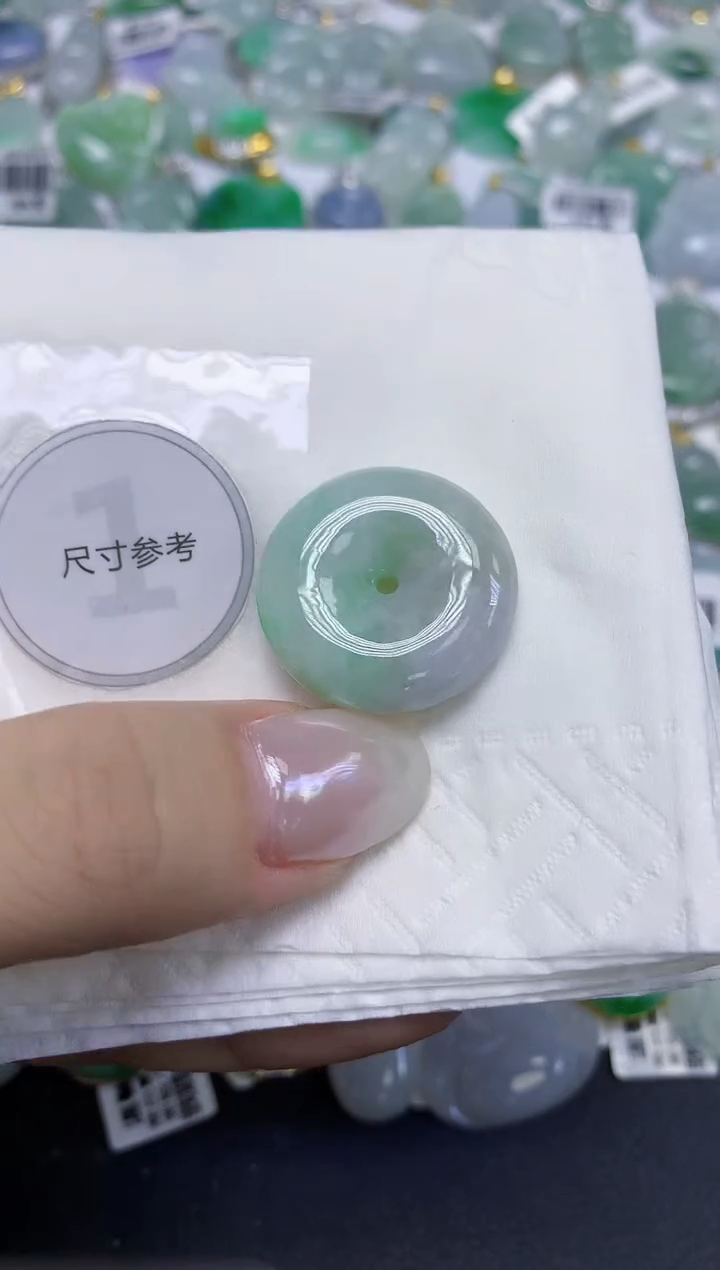 颈饰未镶嵌翡翠天然缅甸翡翠A货百元以上9元证书费自理