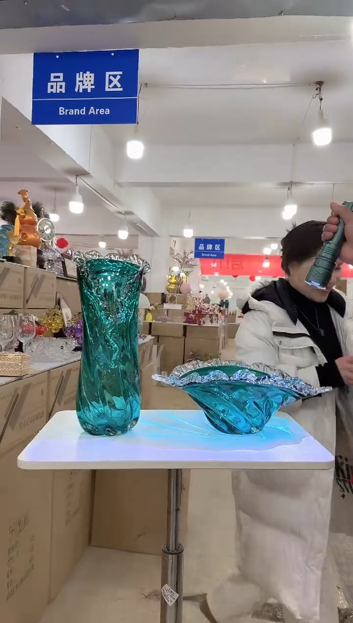 【闪购商品】无铅玻璃美全花器-h-早