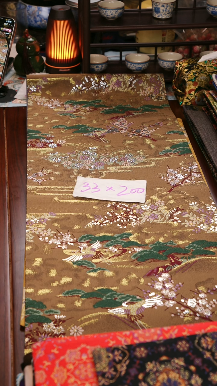 【西阵织世外桃源单面】中国风干泡织锦茶席33*200