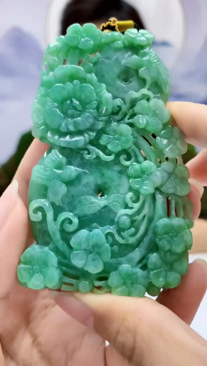 定制翡翠未镶嵌4829xx-毛货挂件71