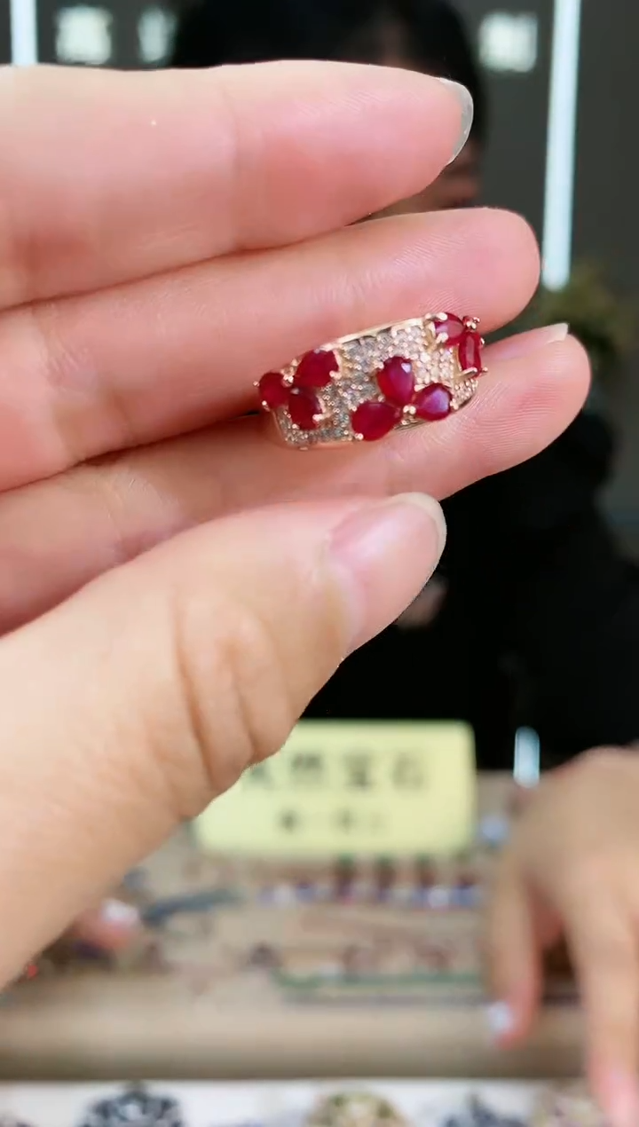 【闪购商品】红宝石手饰银S925镶嵌手饰