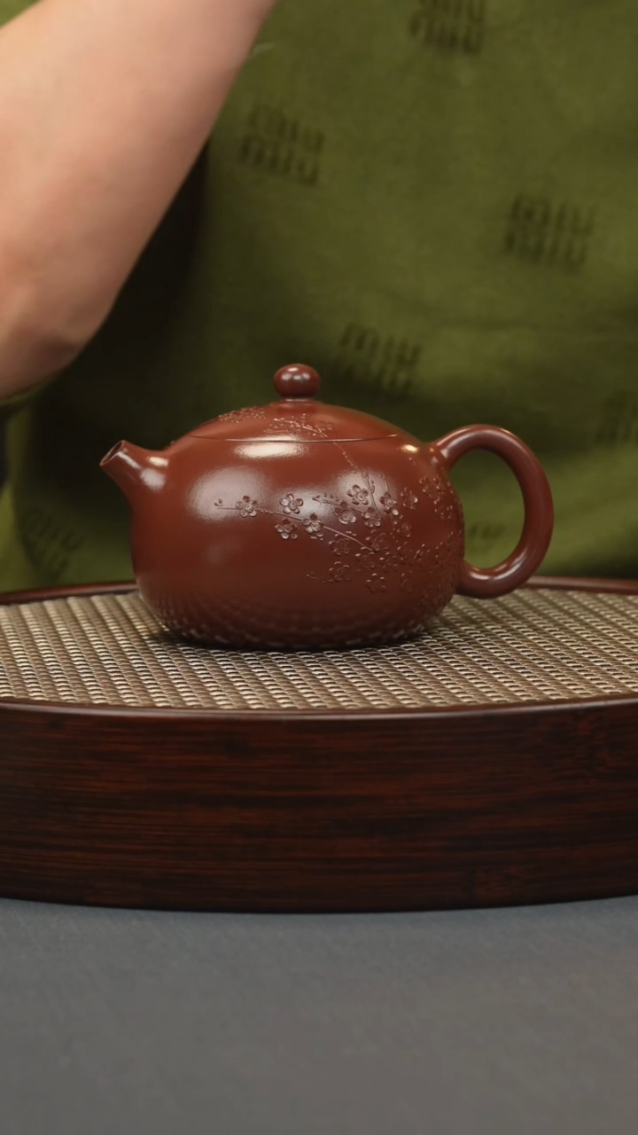 【闪购商品】紫砂茶壶朱砂紫袍 西施 堆梅