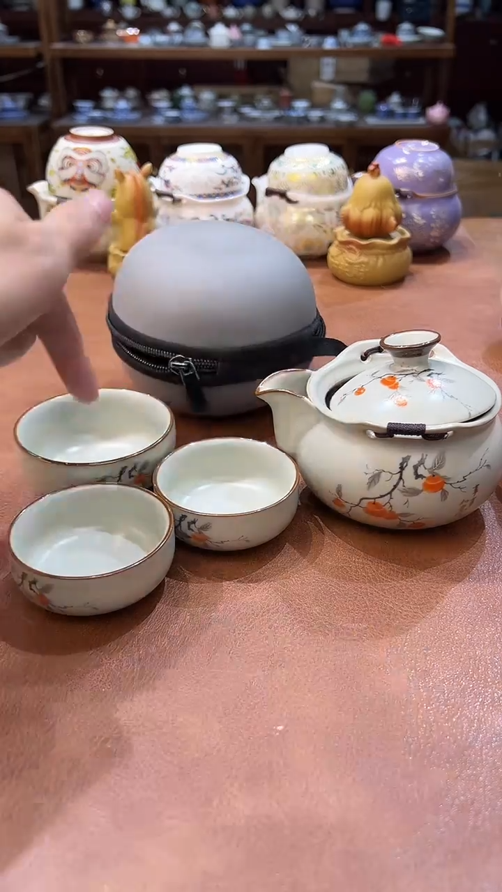 真的很便宜会开片的旅行茶具2