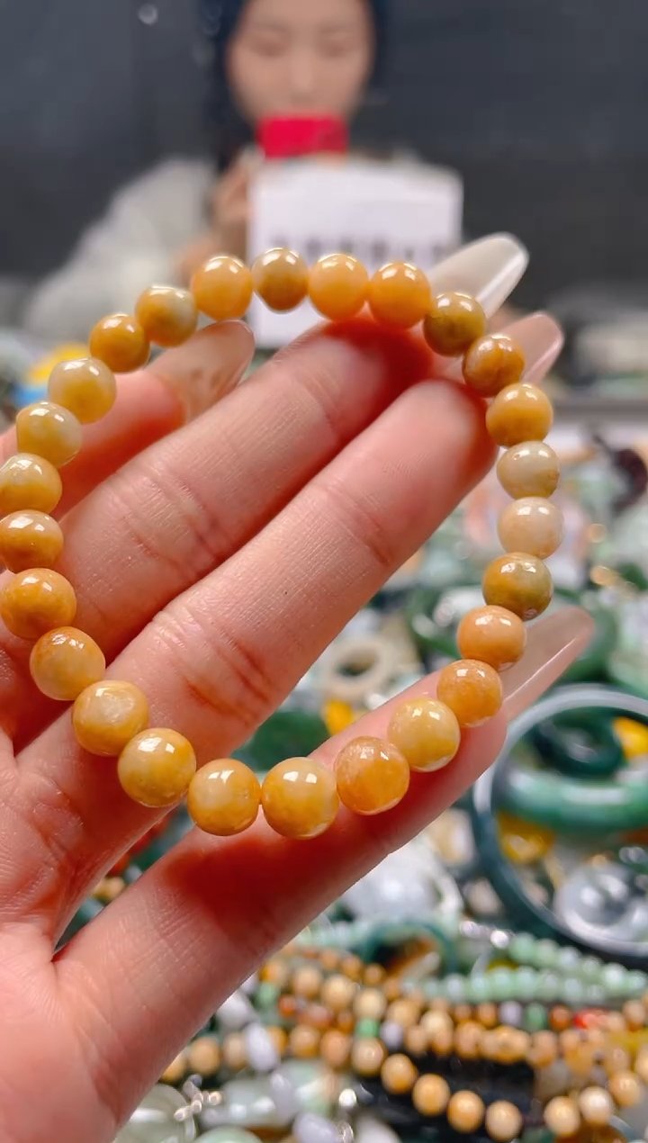【闪购商品】翡翠颈饰未镶嵌7-8MM/S/翡翠A货一图一物