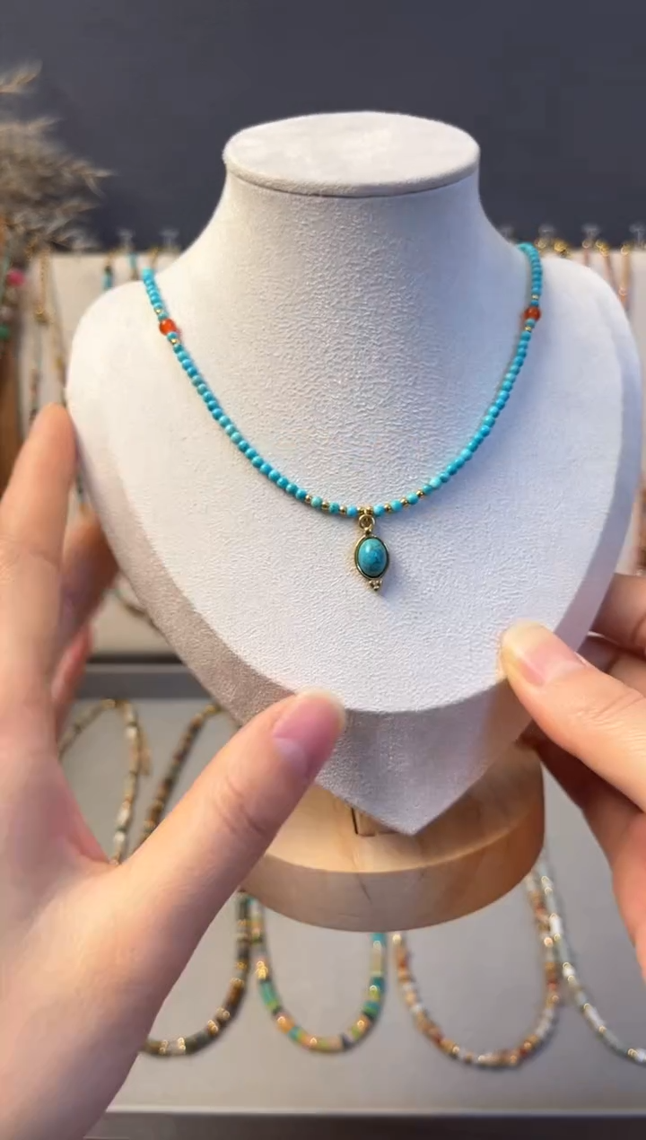 【闪购商品】石英质玉项链合金3号