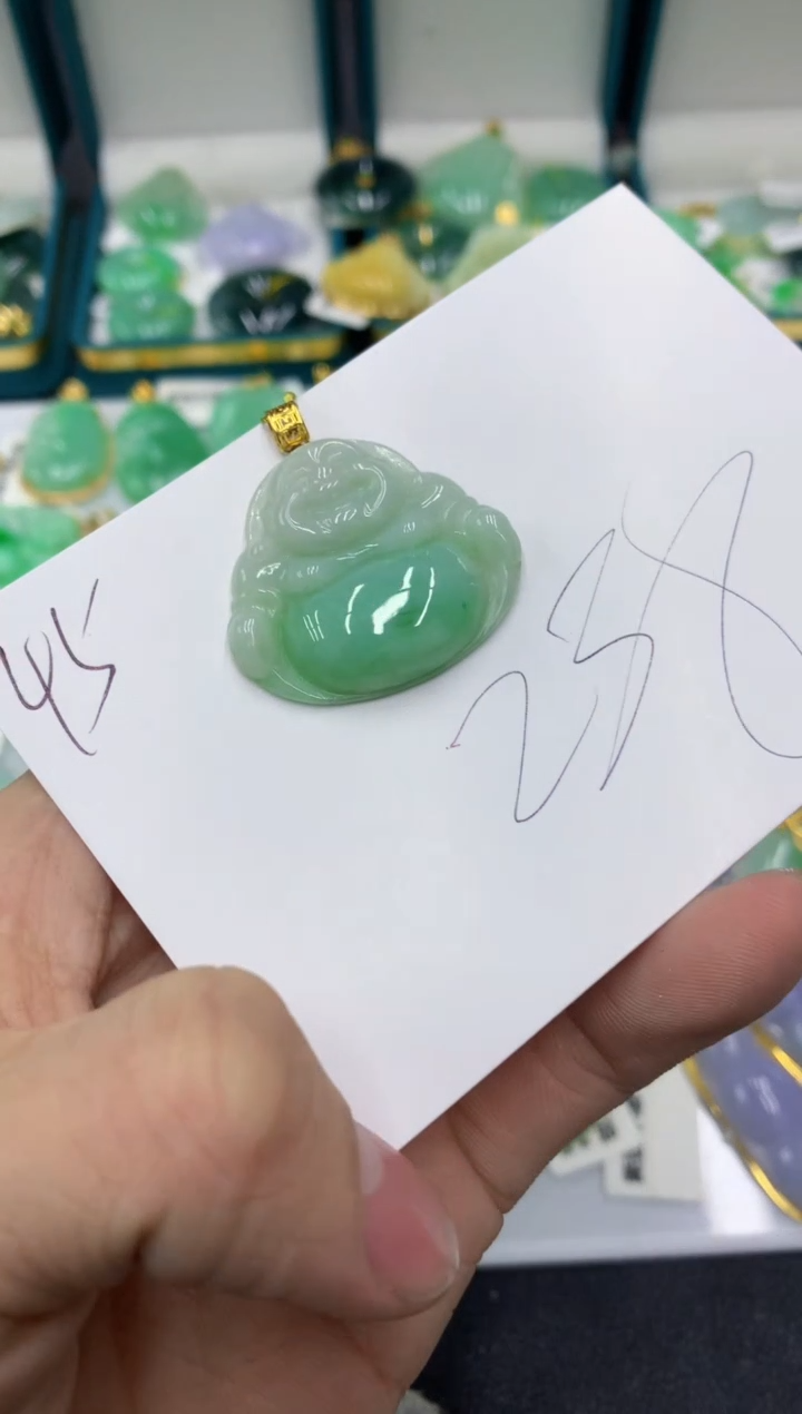 【闪购商品】翡翠颈饰18K金镶嵌号链接11111