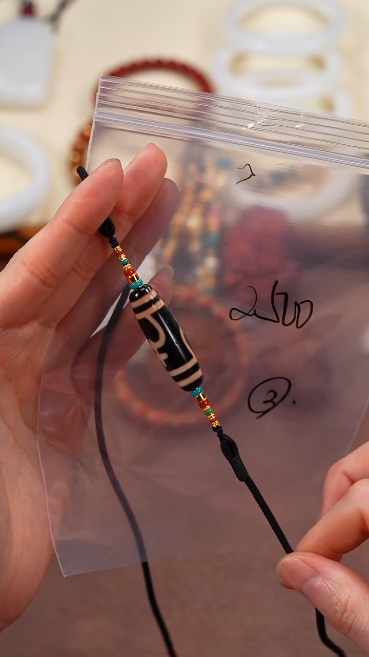 玛瑙/玉髓（覆膜）颈饰18K金镶嵌有*柒禧文玩回血好物