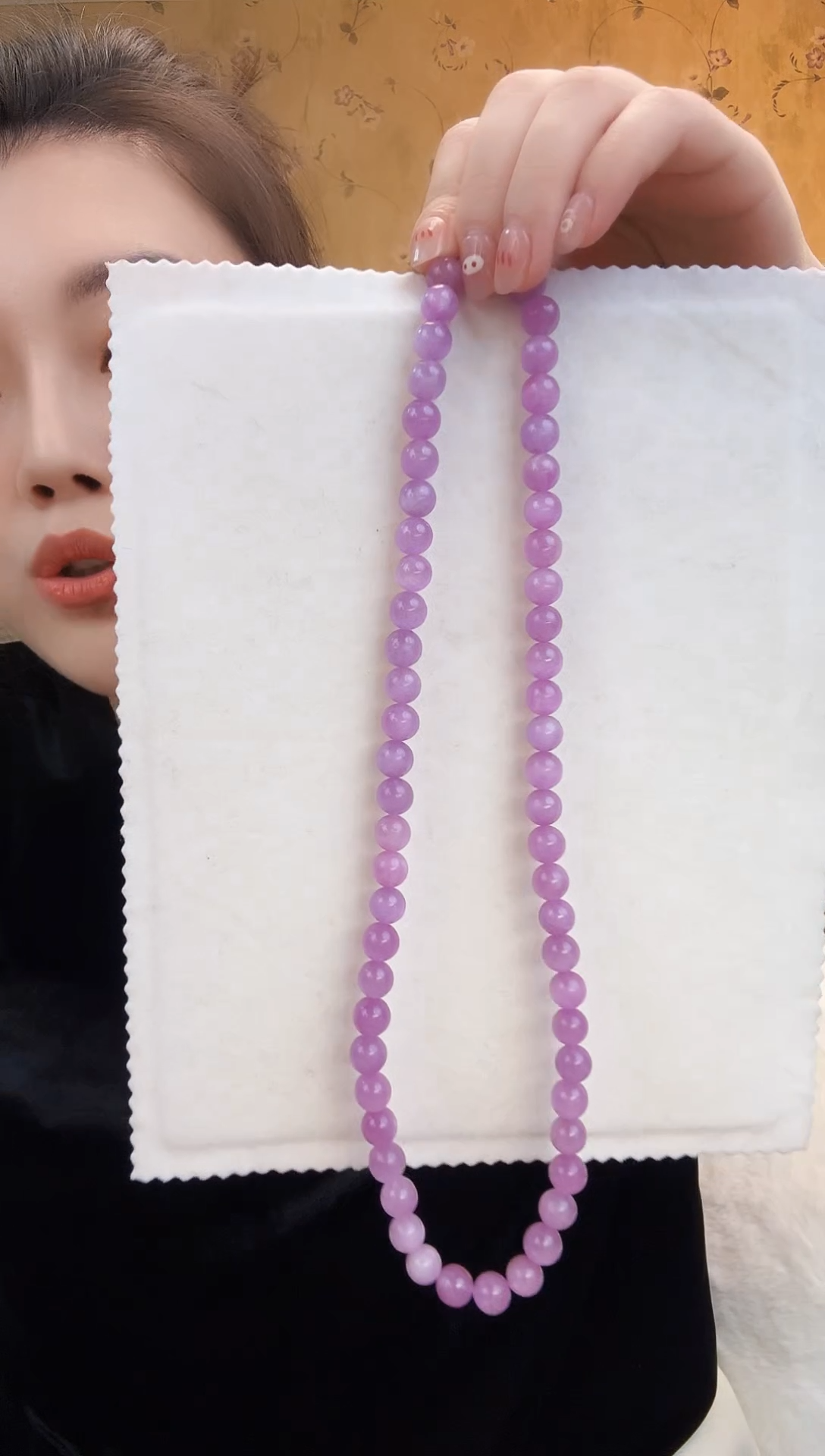 【闪购商品】锂辉石项链未镶嵌紫锂辉项链1157约9M