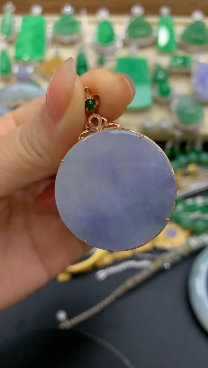 【闪购商品】翡翠颈饰18K金镶嵌409-中国好珍宝