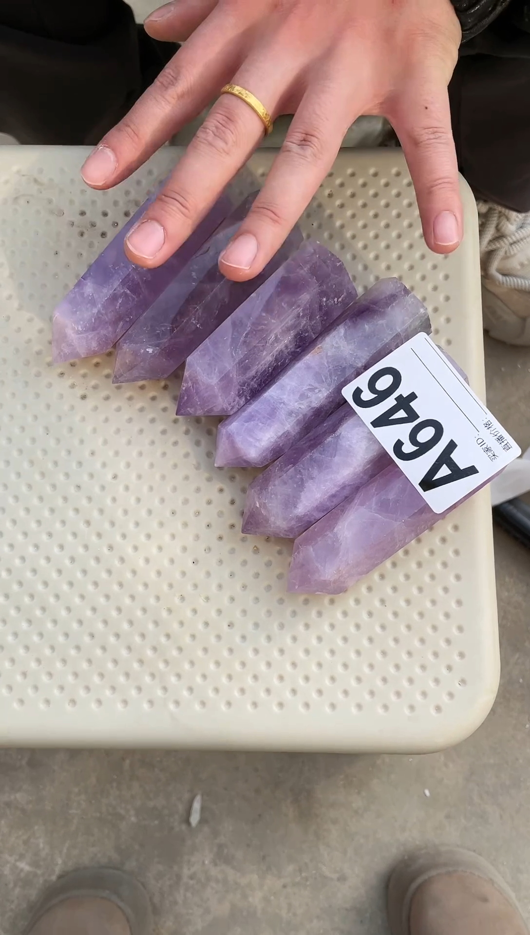 【闪购商品】水晶摆件未镶嵌紫水晶柱子  多样性发一个  646