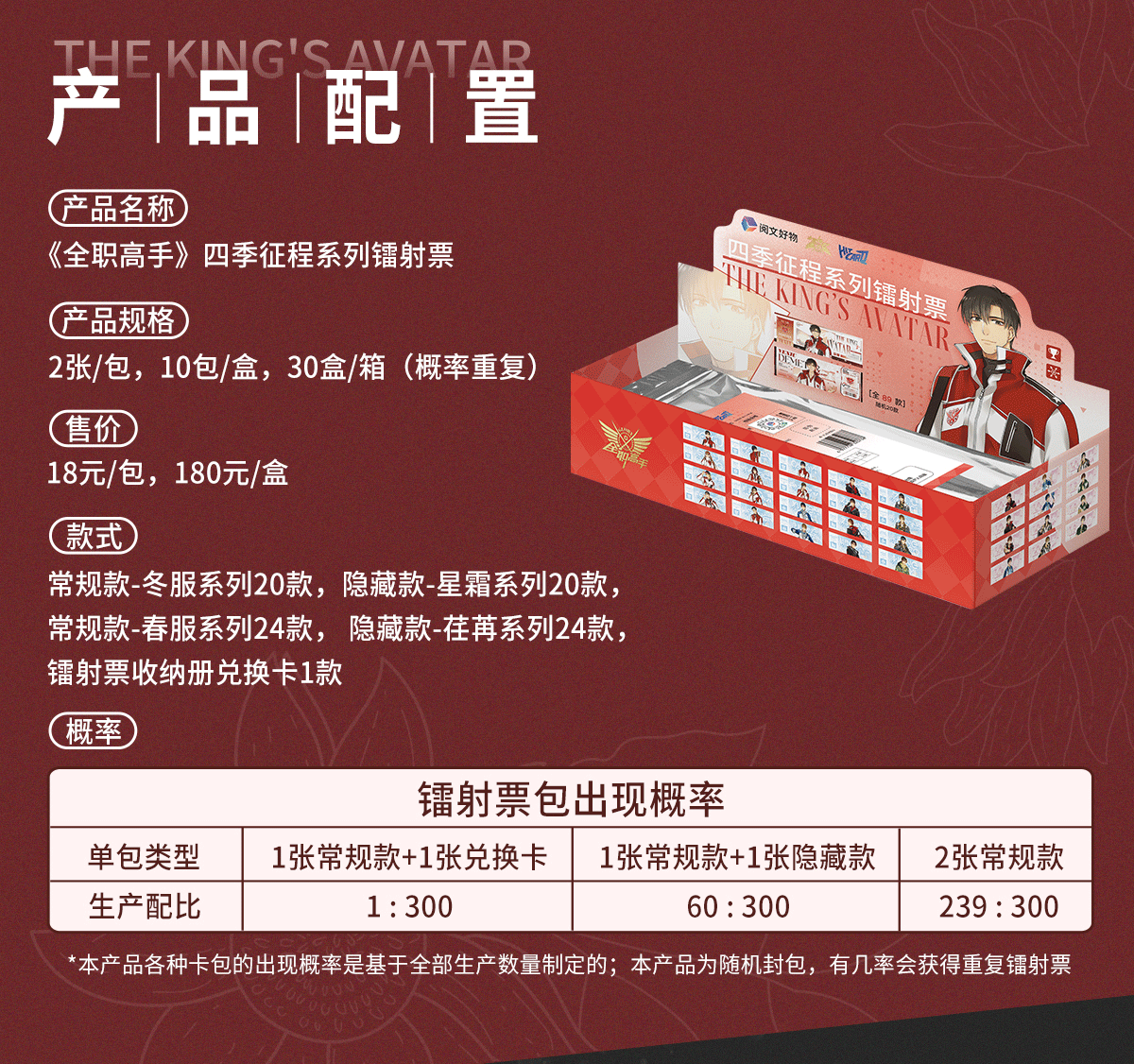 【对对碰】【四季征程镭射票】Hicard全职高手四季征程镭射票盲盒