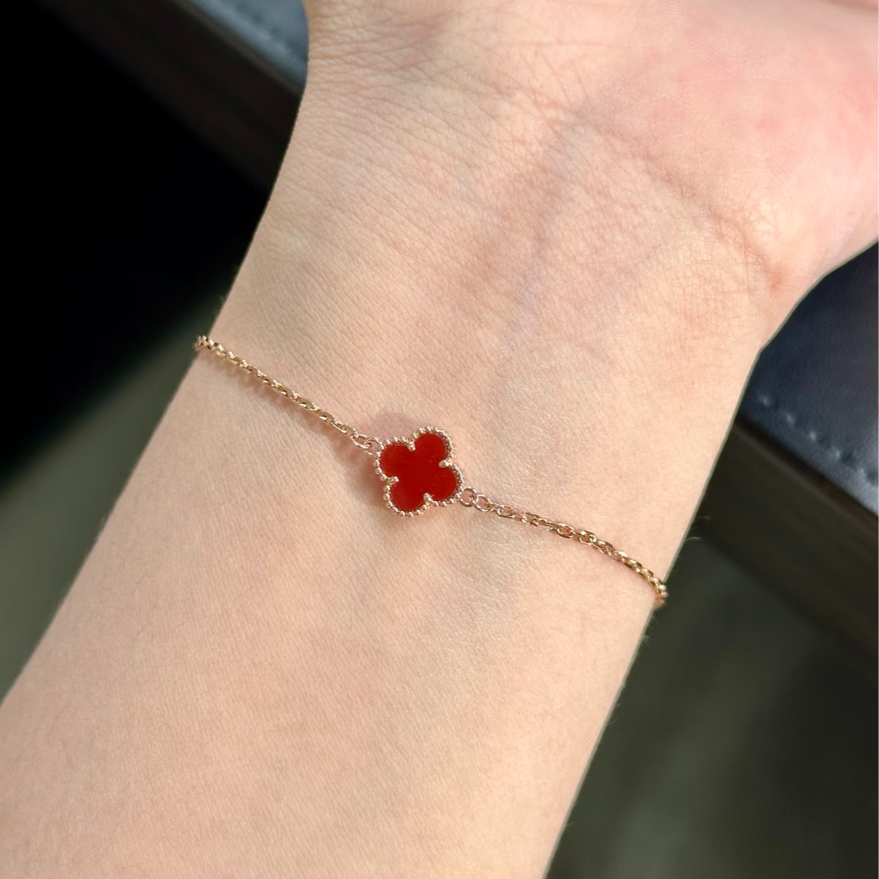 合金石英石手链 mini小花手链精致百搭高级感