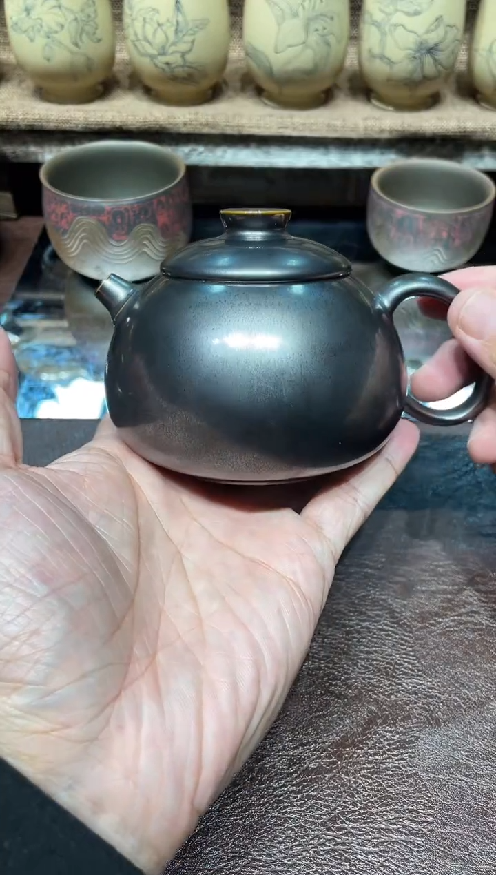 茶壶丹窑太空灰茶壶 44号 250cc