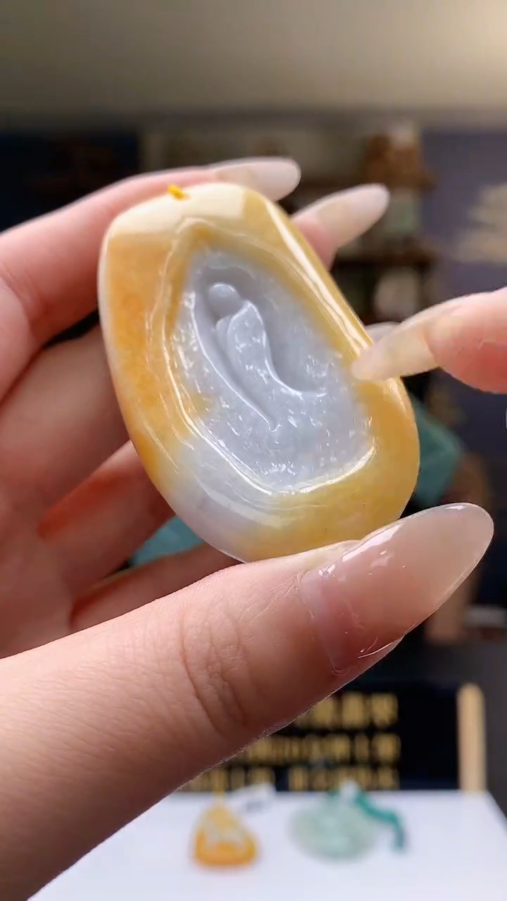 吊坠(不含链)未镶嵌翡翠天然翡翠A货02