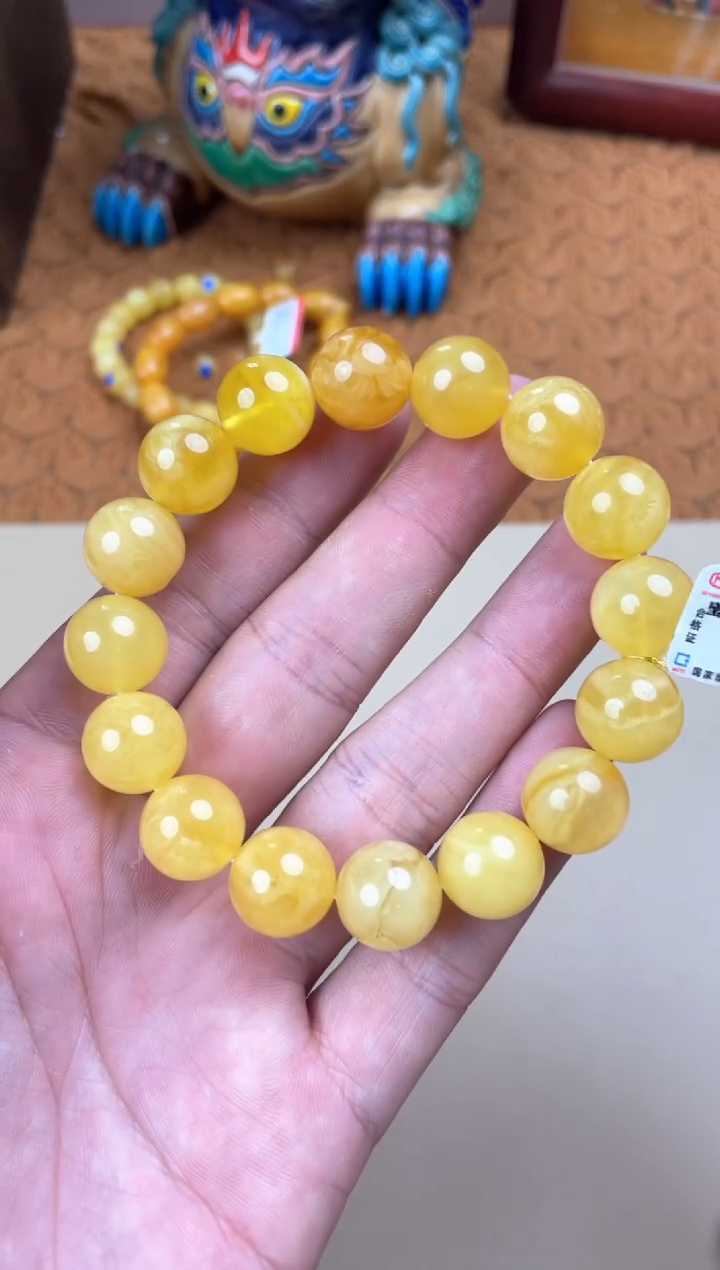 裸石蜜蜡未镶嵌WML8953瑕疵发一件