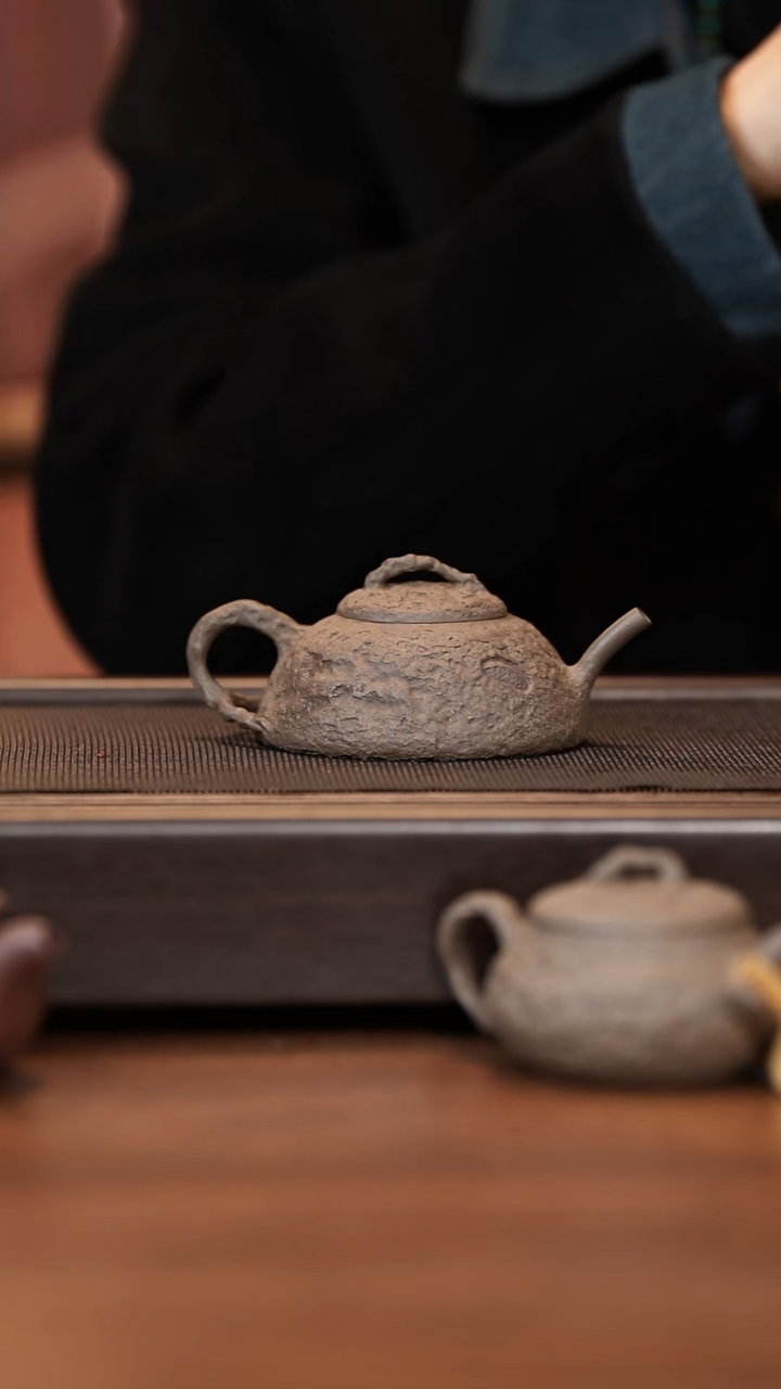 茶壶紫砂高****止月亮紫砂 蔚风供春