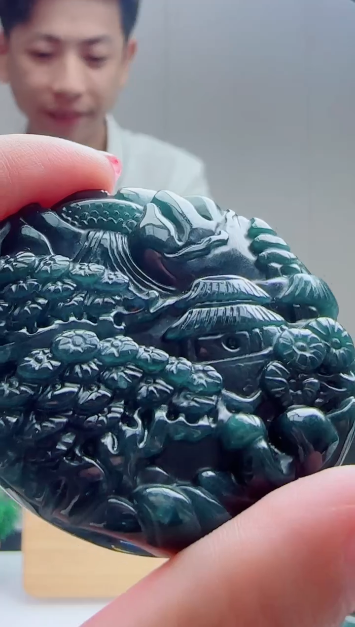 颈饰未镶嵌翡翠天然A货翡翠   多样性随机发其一