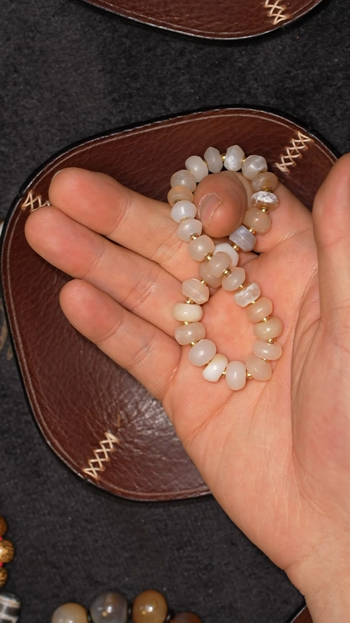 【闪购商品】玛瑙/玉髓套链未镶嵌冲赛康胡子哥，DIY一61