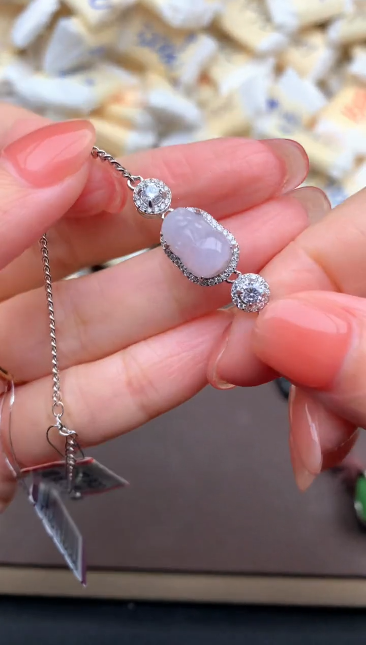 【闪购商品】翡翠挂件银S925镶嵌一