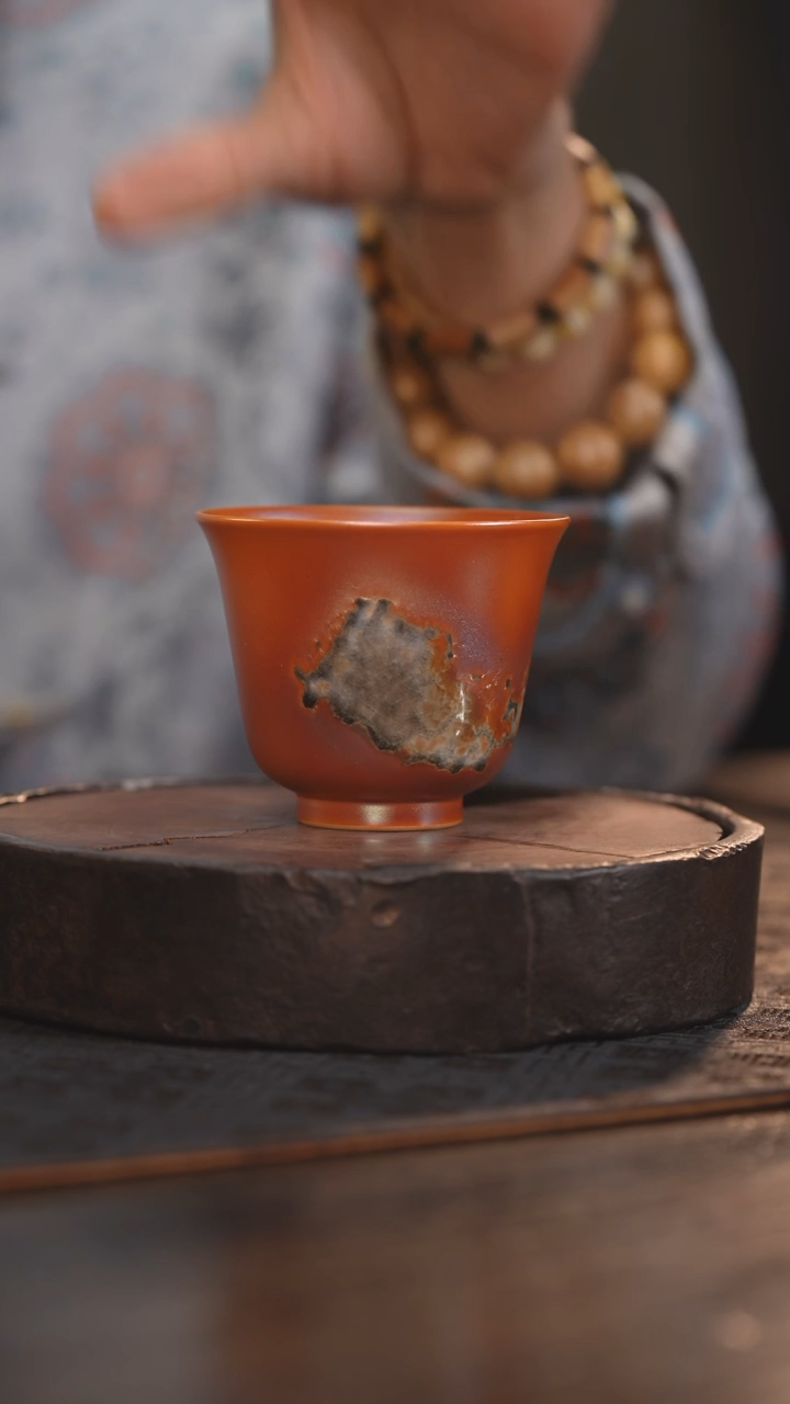 【闪购商品】杯26柴房陶瓷丨金红落灰单杯