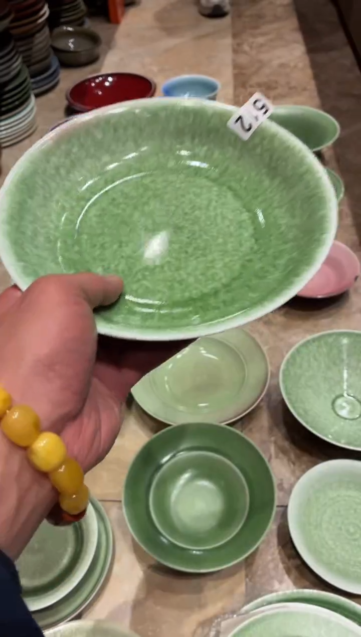 瓷片左*512知否手工锅盘1个