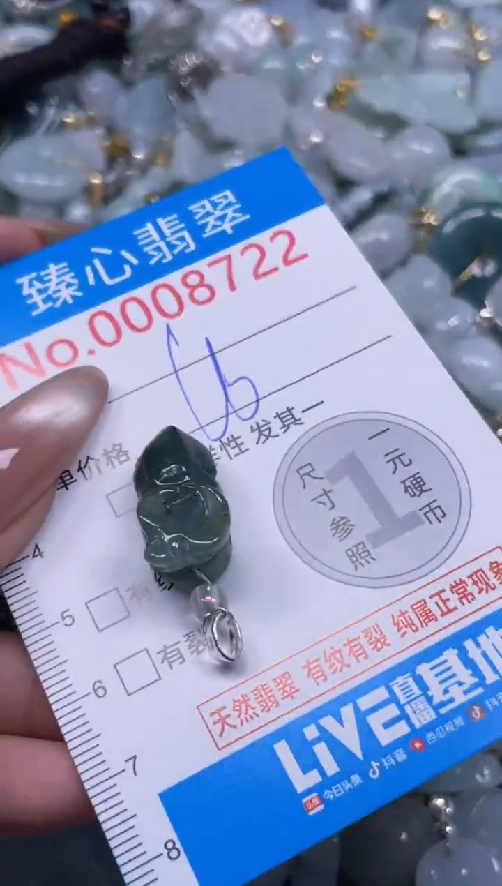 颈饰未镶嵌翡翠8722