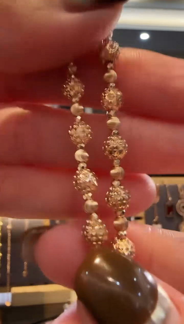 手链18K金18K金爆闪珠珠手链