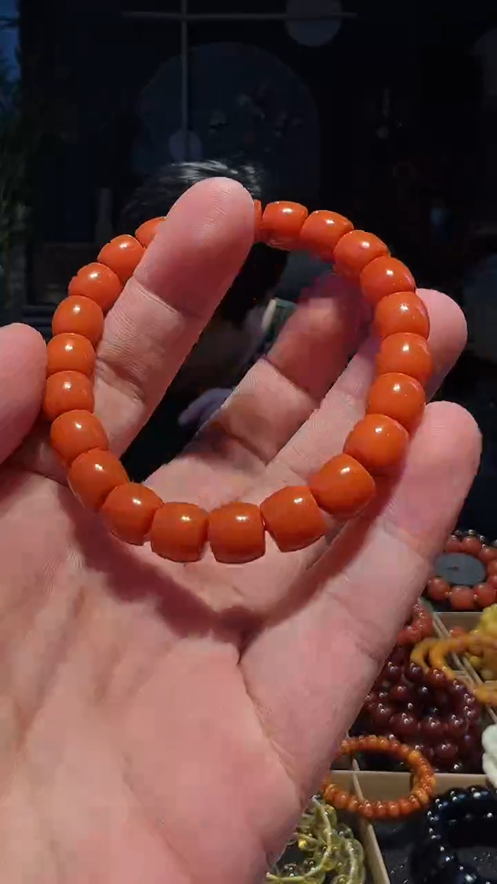 【闪购商品】南红玛瑙手串未镶嵌9+柿子黄