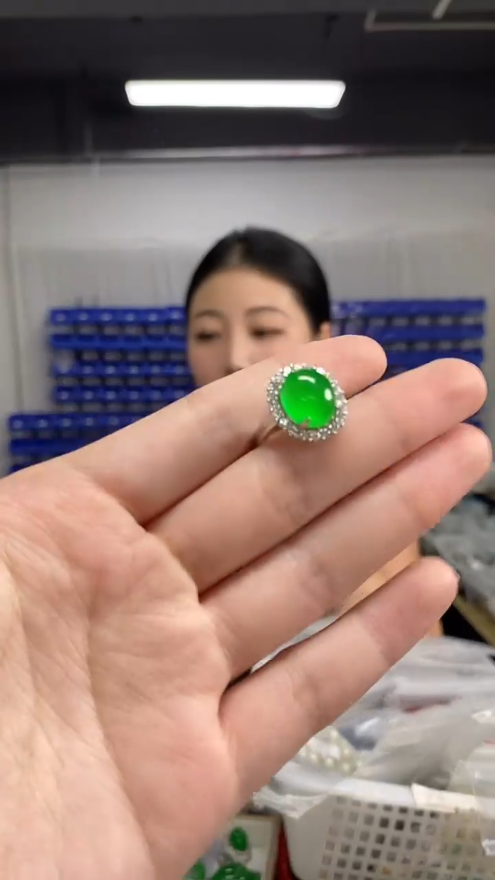 未镶嵌戒指翡翠闪购链接   多样性发其一颜色微差·