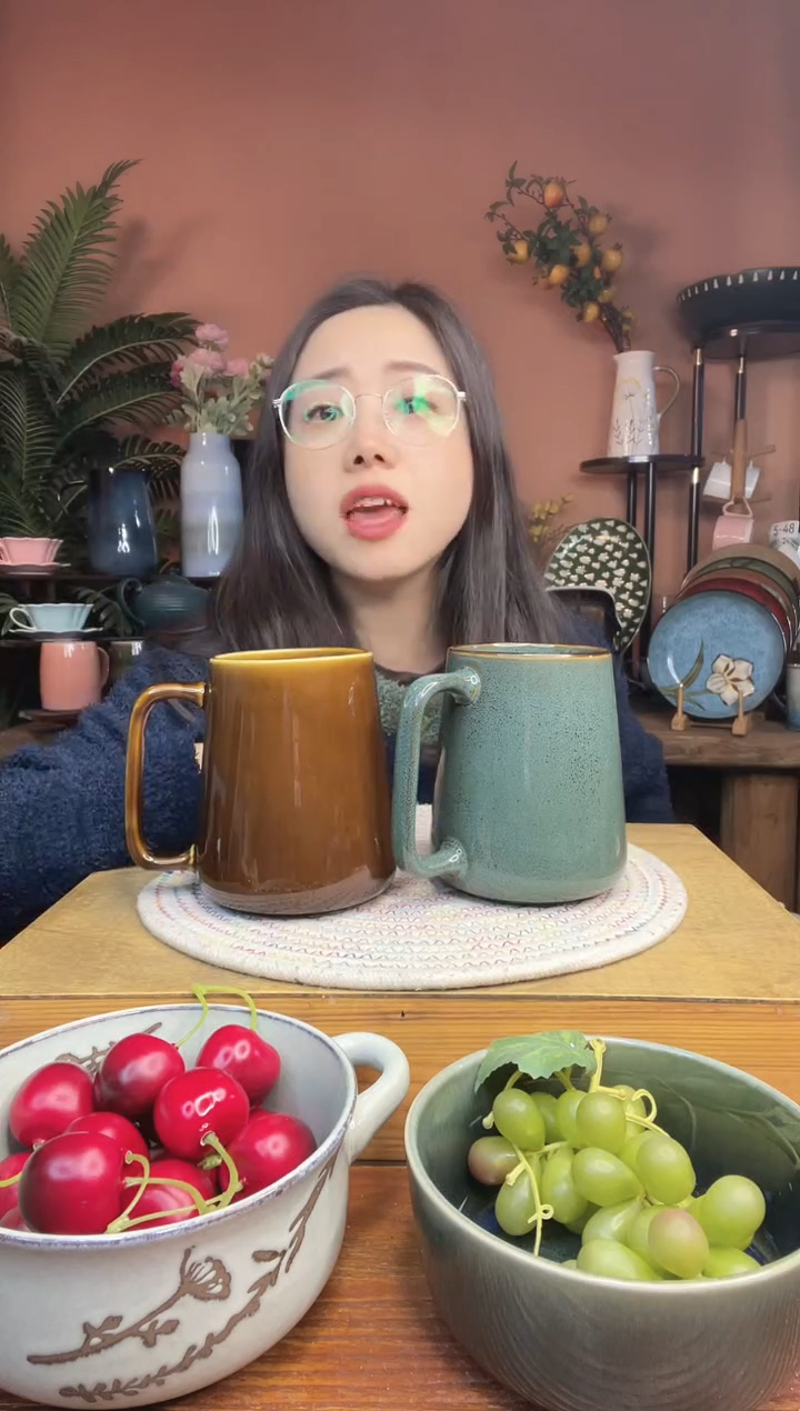 陶瓷大容量水杯 2件 微瑕疵