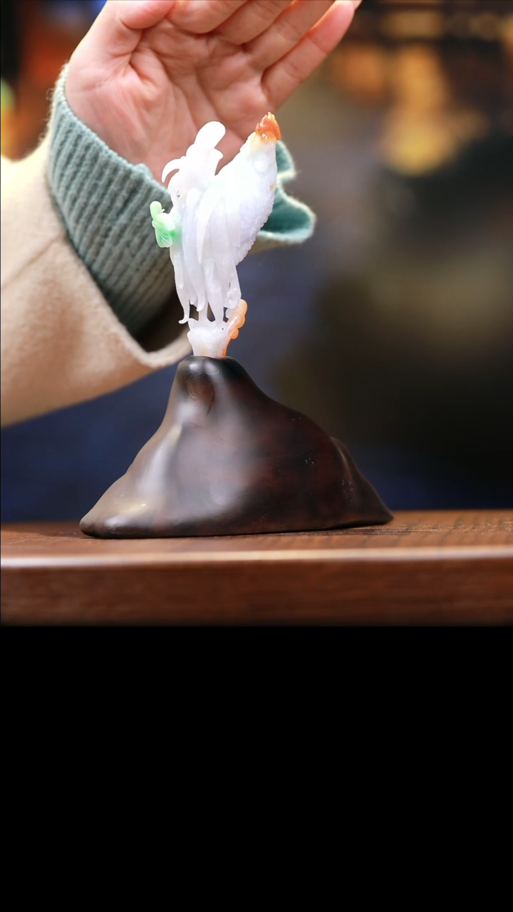 【闪购商品】定制翡翠未镶嵌翡翠金鸡报喜