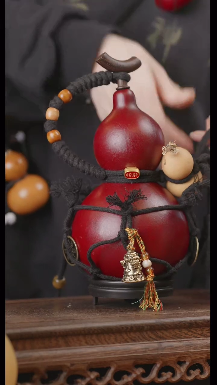 【闪购商品】204号精品天然大漆工艺防渗内胆酒葫芦~