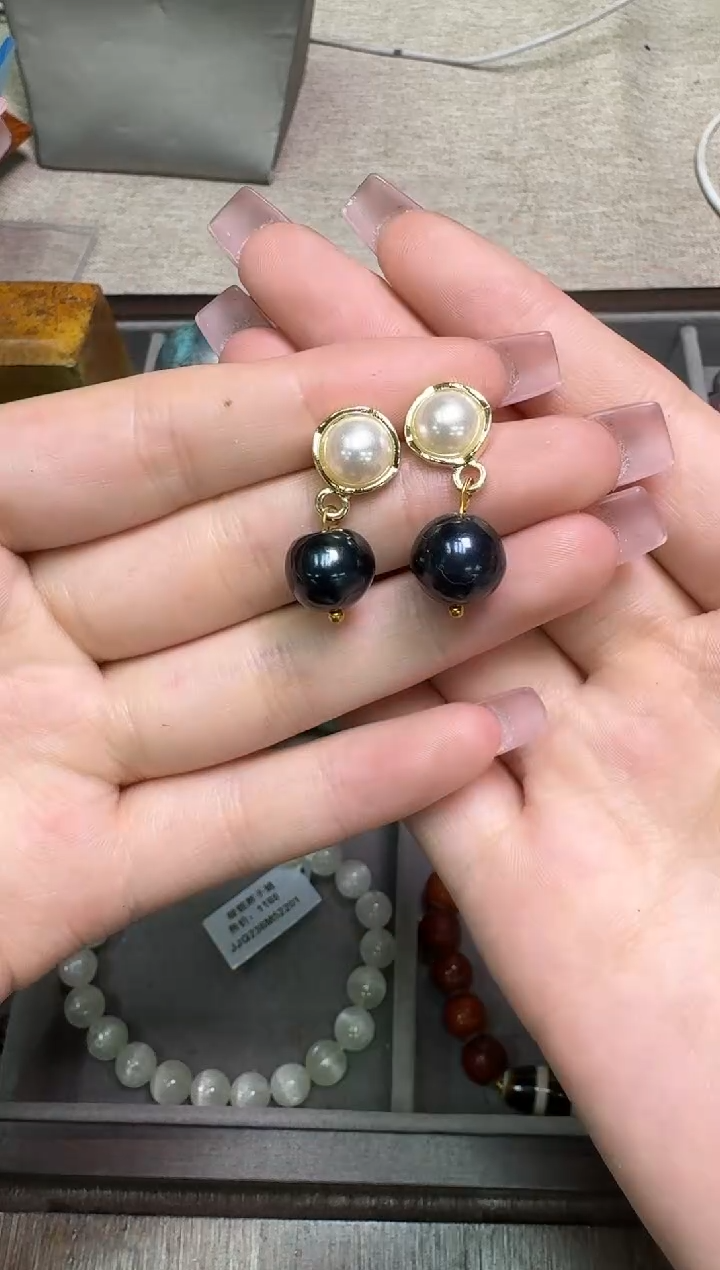 【闪购商品】淡水珍珠耳饰未镶嵌多样性发一件090